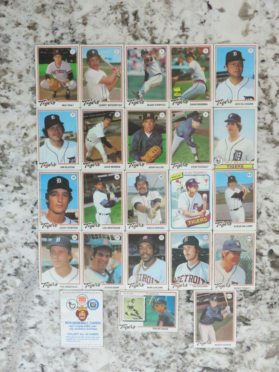 1978 COMPLETE TIGER LINEUP 