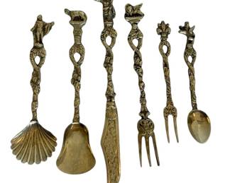 Vintage Made In Italy Spoons, Forks, Butter Knife 