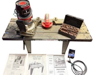 Craftsman Router, Plate Edge Joiner, And Router Table Work