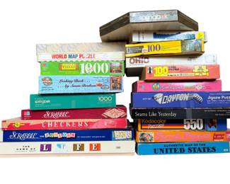 Vintage Board Games And Jigsaw Puzzles