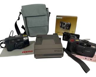 Polaroid, Fuji, Pentax, Canon Cameras 