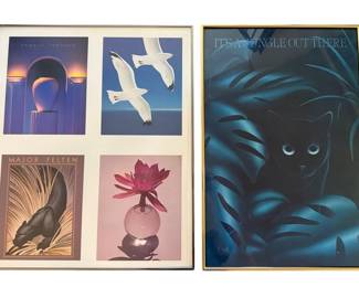 2 Framed Jungle Prints 