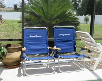 Tommy Bahama Folding Beach Chairs