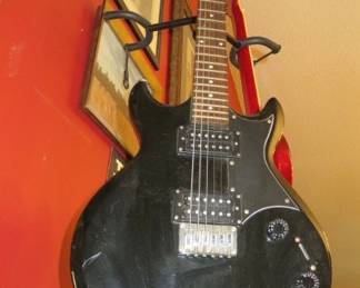 IBANEZ GAX30 Electric Guitar Black & Triple Guitar Stand