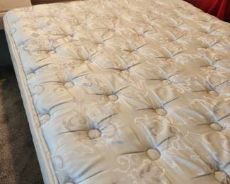 Danish Style Modern Headboard - Queen Sealy Posturpedic Mattress/Box Springs. 