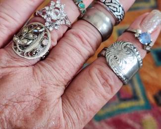 Silver Rings and others! Vintage and now! 