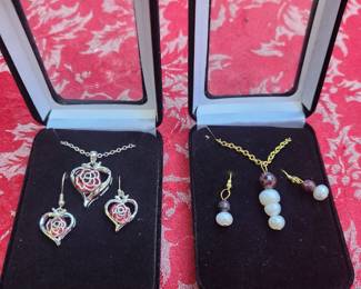Necklace and Earring Sets. 