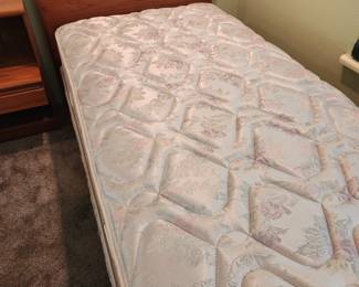 Danish Style Twin Headboards. 2 Twin Mattresses/Box Springs.