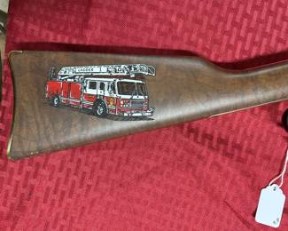 6. Henry Repeating Arms .22LR - Golden Boy Firefighter Tribute - Model H004FM with display case