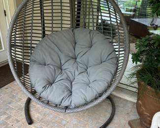 Egg chair 40”w 50”d 77”t. $275.00