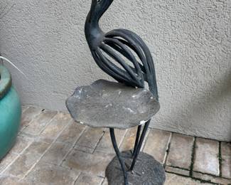 Small metal Herron 20”t $ 45.00