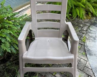 Heavy Duty Plastic Rocking Chairs 30”w 36”d 41”t. $ 60.00 each