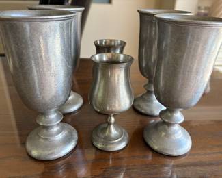 Pewter cups
(4) 7” tall $80.00 set (2) 5.5”t $30.00 set