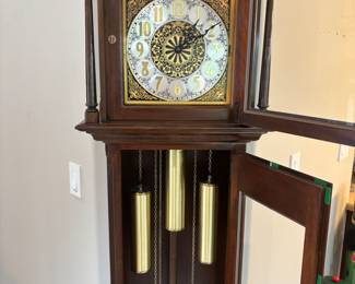 Ethan Allen Grandfather Clock. 19” w 10.5”d 84.5”t. $ 450.00