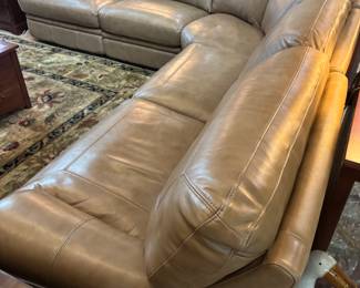 Tan “Natuzzi like” 5 piece sectional w 2 recliners. 10’L each way, 39” d 36”t
$ 2,500.00