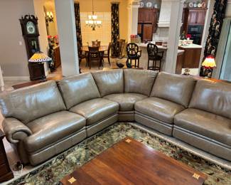 Tan “Natuzzi like” 5 piece sectional w 2 recliners. 10’L each way, 39” d 36”t
$ 2,500.00