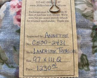 Amish Quilt “King Rose”. 96” x 109”
$ 600.00