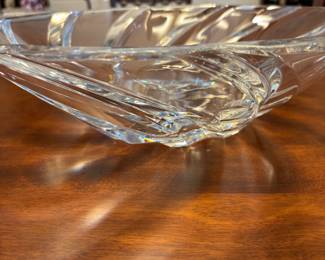Large Italian Crystal Bowl 14” Star Swirl design $ 75.00