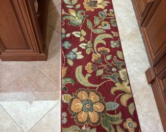 Matching Red Floral runner and (2) matching mats. Runner: 90”L 23”w
$ 150.00 Mats: 40”w 23”d. $ 45.00 each