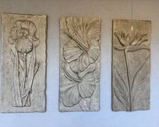 Fiberglass outside wall art 16.5”w 38.5”t
$40.00 each