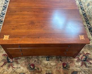 Stickley Harvey Ellis Square Storage Cocktail Table 4 drawers
40” x 40” x 18.25” t. $ 750.00