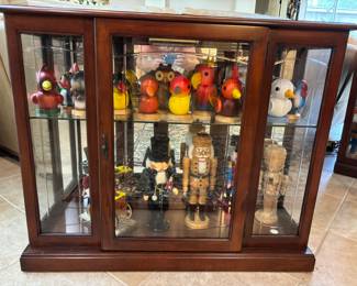 Home Meridian short curio cabinet.
40”w 12.25”d 33”t $ 250.00 each