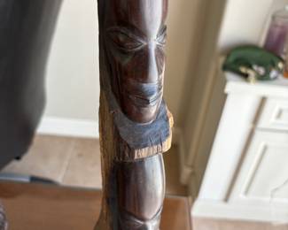 Cane stick with multiple heads 9”w 33.5”t. $100.00