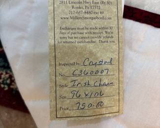 Amish Quilt “ Double Irish Chain”
$ 375.00