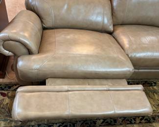 Tan “Natuzzi like” 5 piece sectional w 2 recliners. 10’L each way, 39” d 36”t
$ 2,500.00