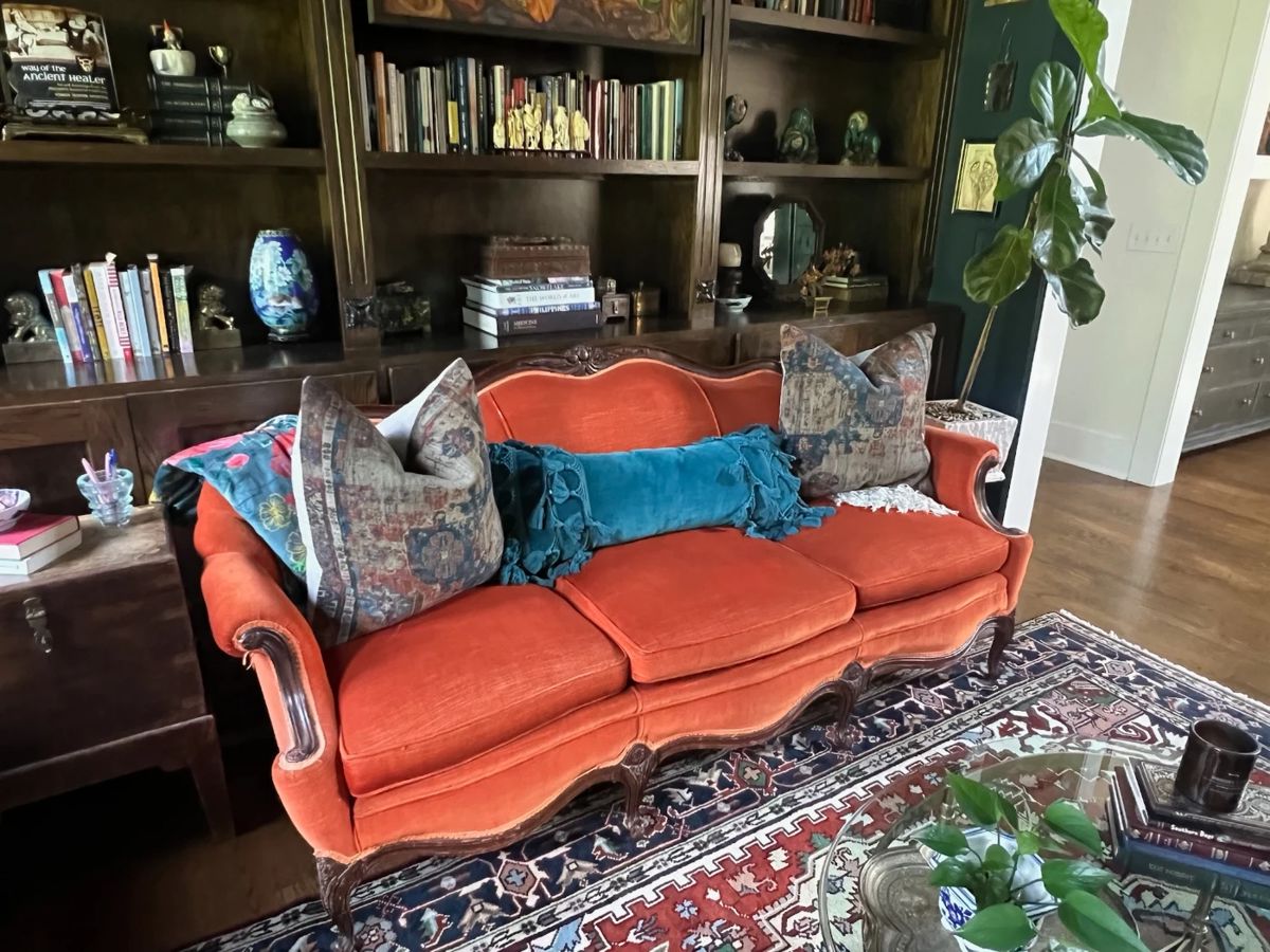 Vintage Orange Sofa