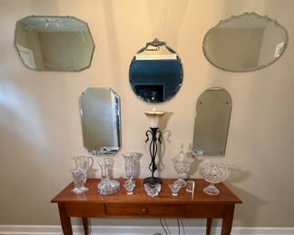 Vintage Glassware and Mirrors