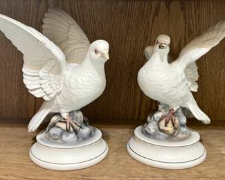Andrea by Sadek "White Dove" porcelain figurines