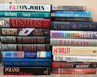 Assorted hardcover books