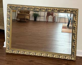 Cedar Collection large gold framed wall mirror