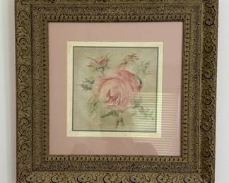 Framed floral print