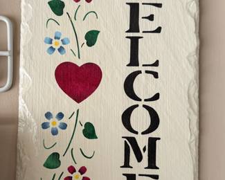 Hand painted slate