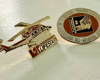 UT Lifestar and Homecoming lapel pins