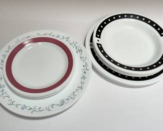Corelle plates and bowls
