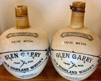 Glen Garry Old Highland Whiskey jugs