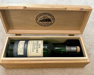 Boxed bottle (empty) from the The Glenlivet Cellar Collection 1967