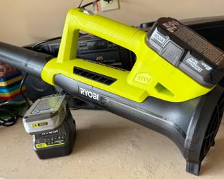 Ryobi leaf blower with extra battery