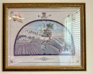 Cedar Creek Collection framed Champagne print