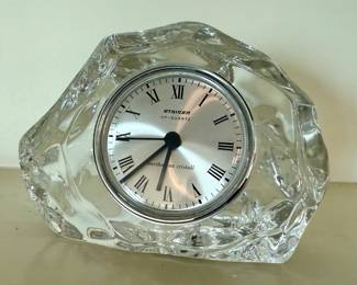 Staiger Quartz Barthmann Cristall desk clock