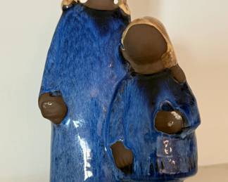 Ceramic mother and daughter figurines by Elsi Bourelius for Jie Gantofta in Sweden