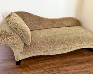 Animal print chaise lounge