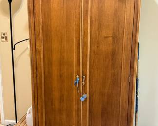 Solid wood armoire