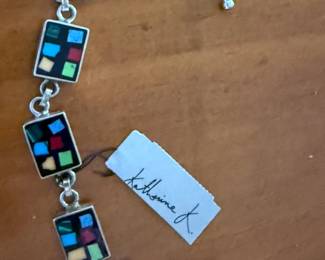 Beautiful Katherine Kay Sterling Charm Bracelet