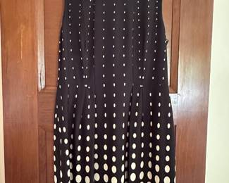 Black dress with dots