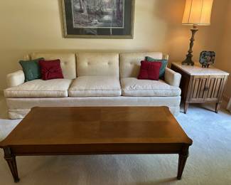 Midcentury sofa and tables