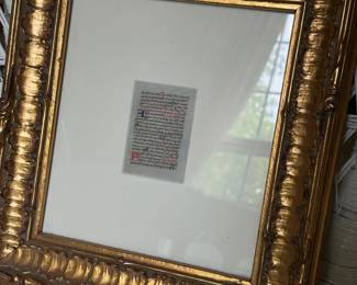 15th century Parchment page